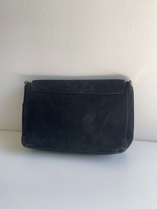 Vintage 00s Corporate Siren Shoulder Leather Bag