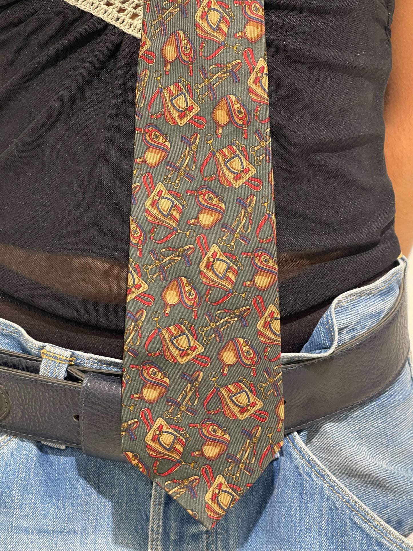 Vintage 90s Eclectic Grandpa Tie