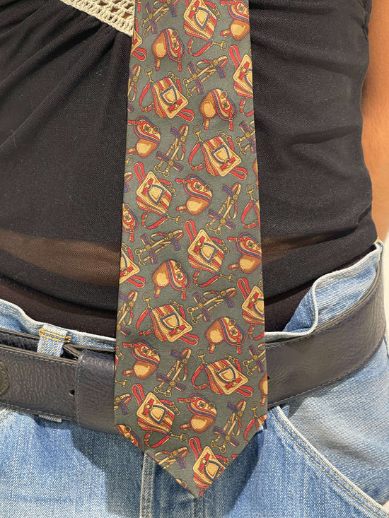 Vintage 90s Eclectic Grandpa Tie