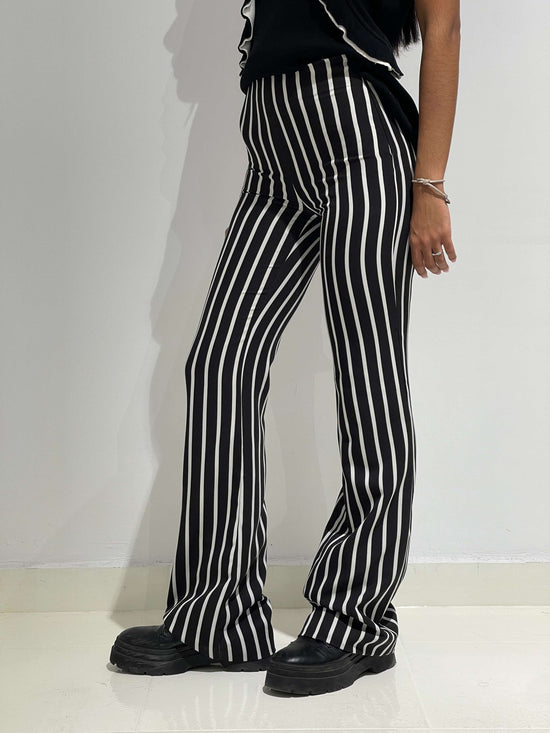 Vintage 00s Indie Sleaze Striped Flares ( Saltburn Style)