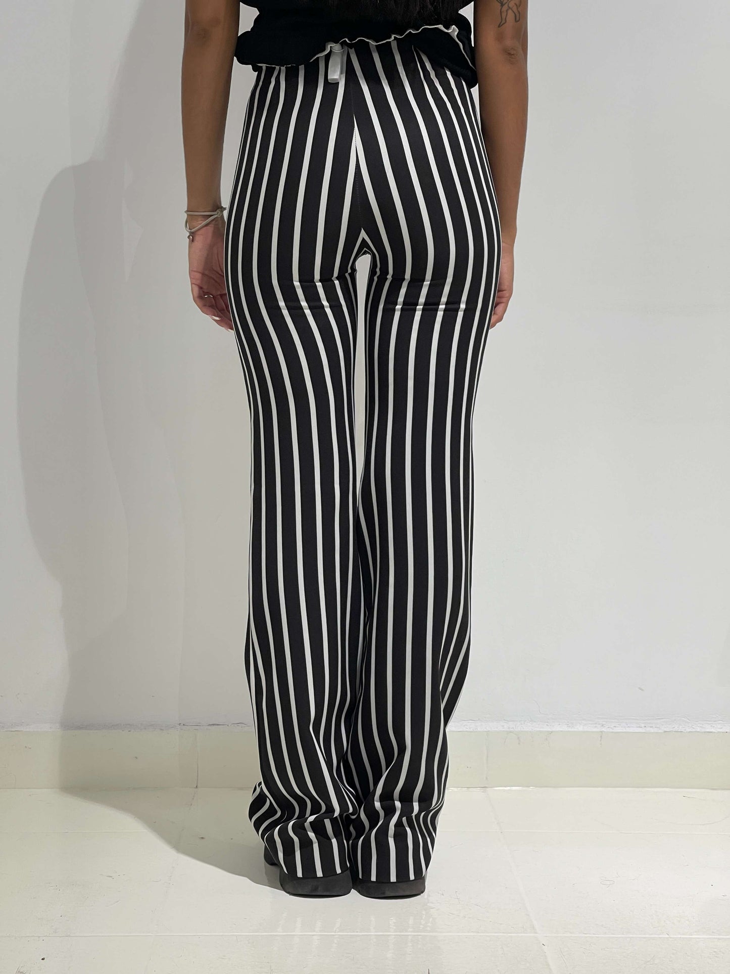 Vintage 00s Indie Sleaze Striped Flares ( Saltburn Style)