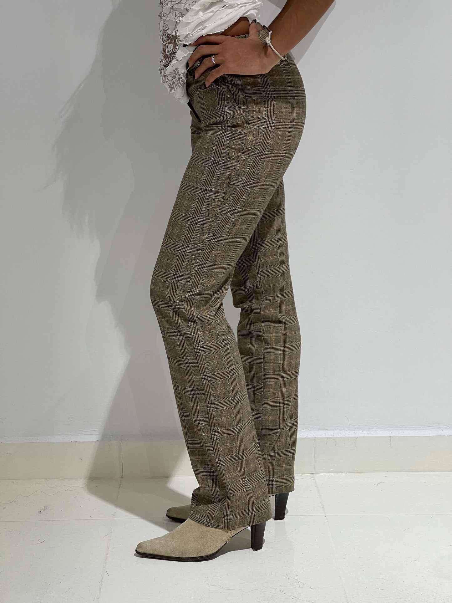 Vintage late 90s Benetton Checked British Pants