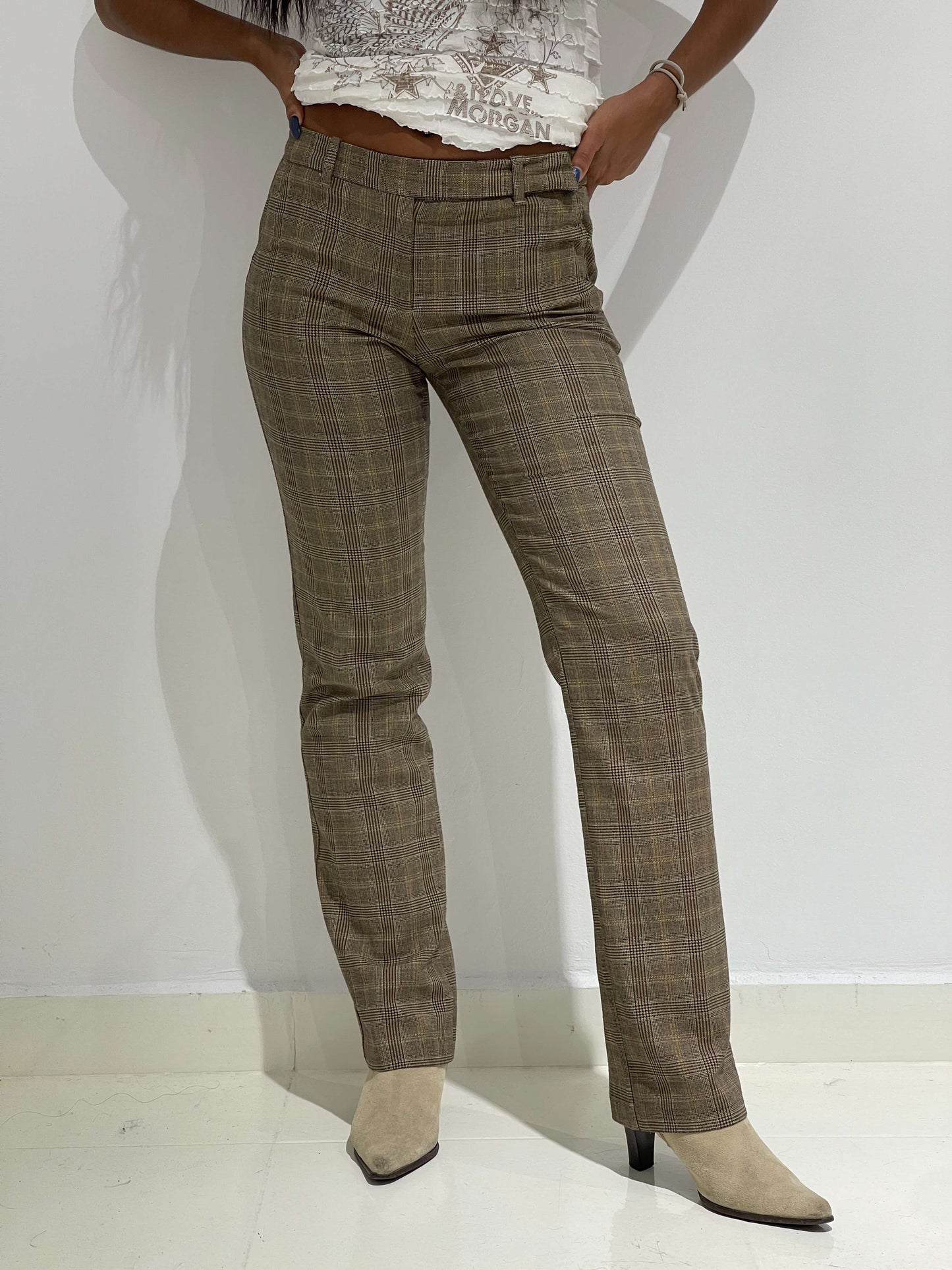 Vintage late 90s Benetton Checked British Pants