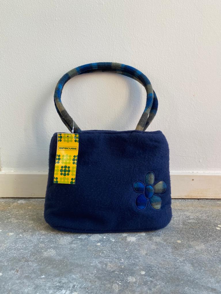 Vintage 90s Eclectic Grandpa Flower Bag