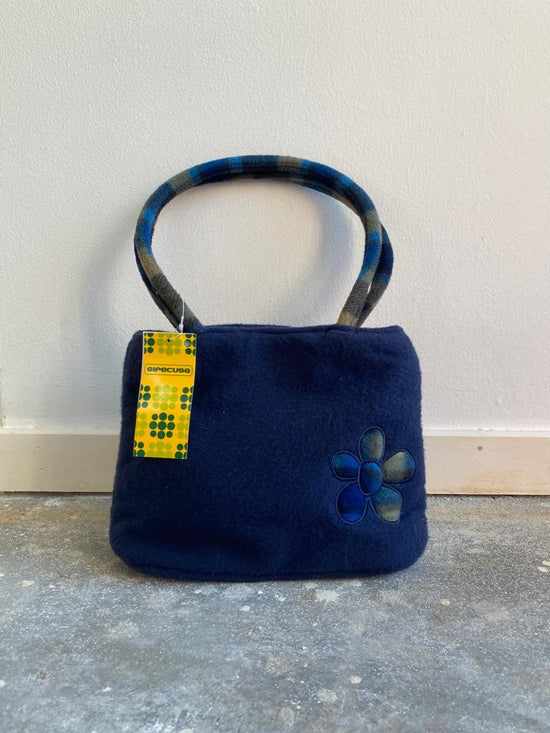 Vintage 90s Eclectic Grandpa Flower Bag