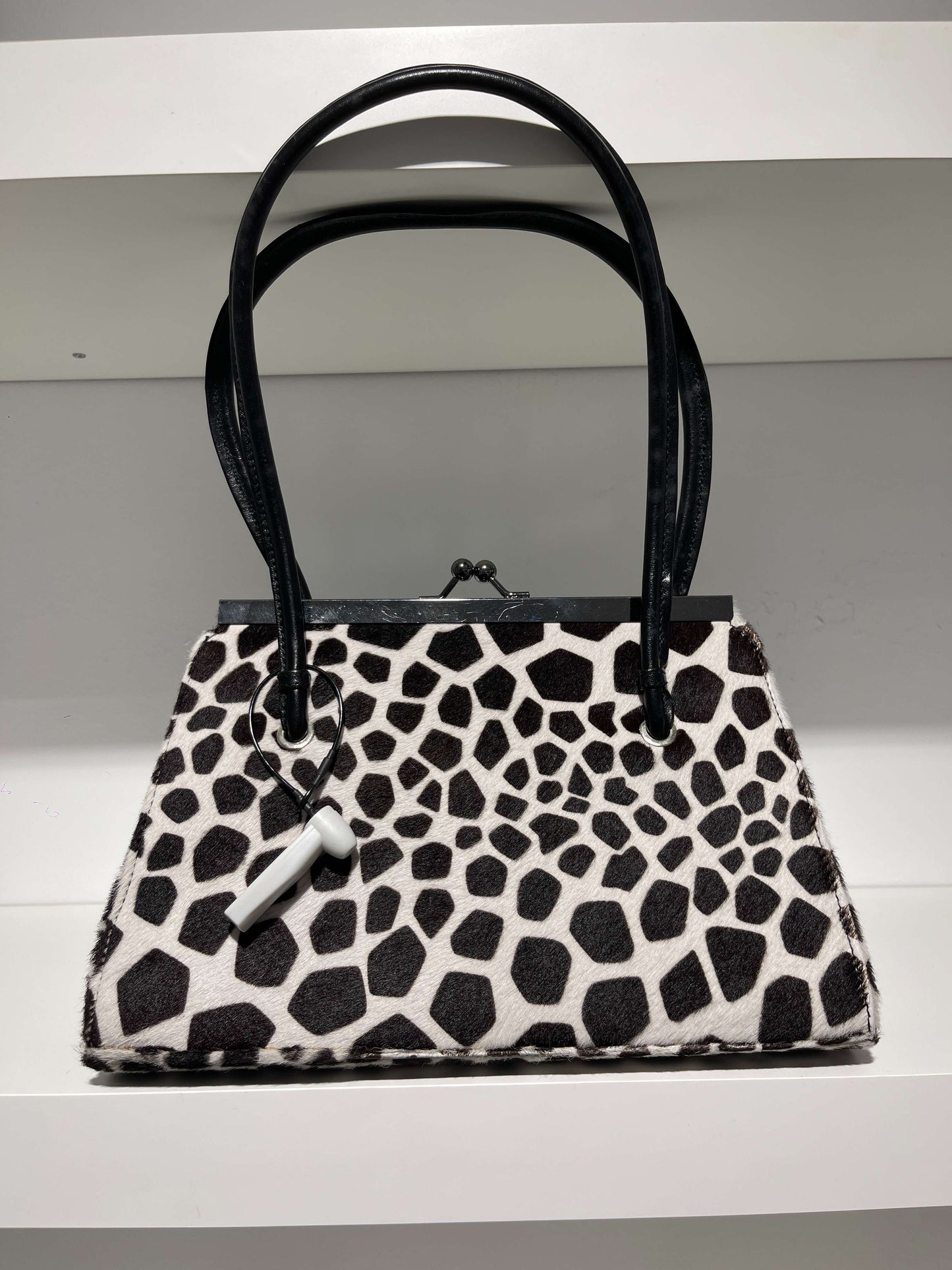 Vintage 90s Giraffe Leather Bag