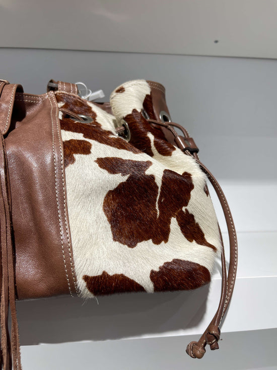 Vintage 00s Cow Leather Maxi Bag