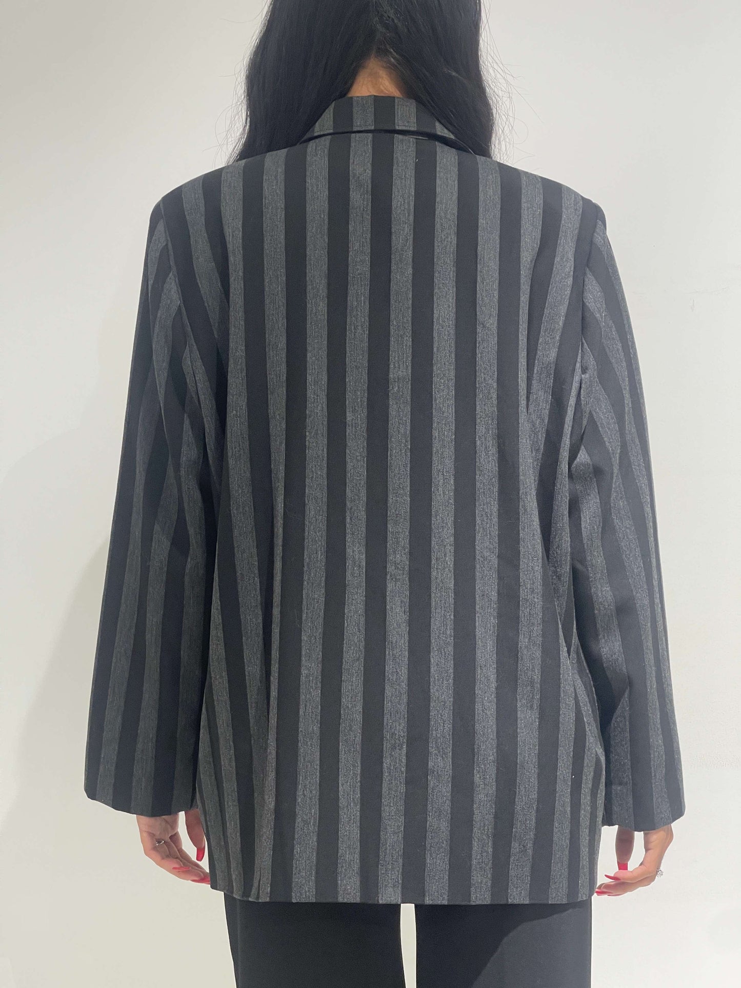 Vintage 90s Oversized Striped Blazer