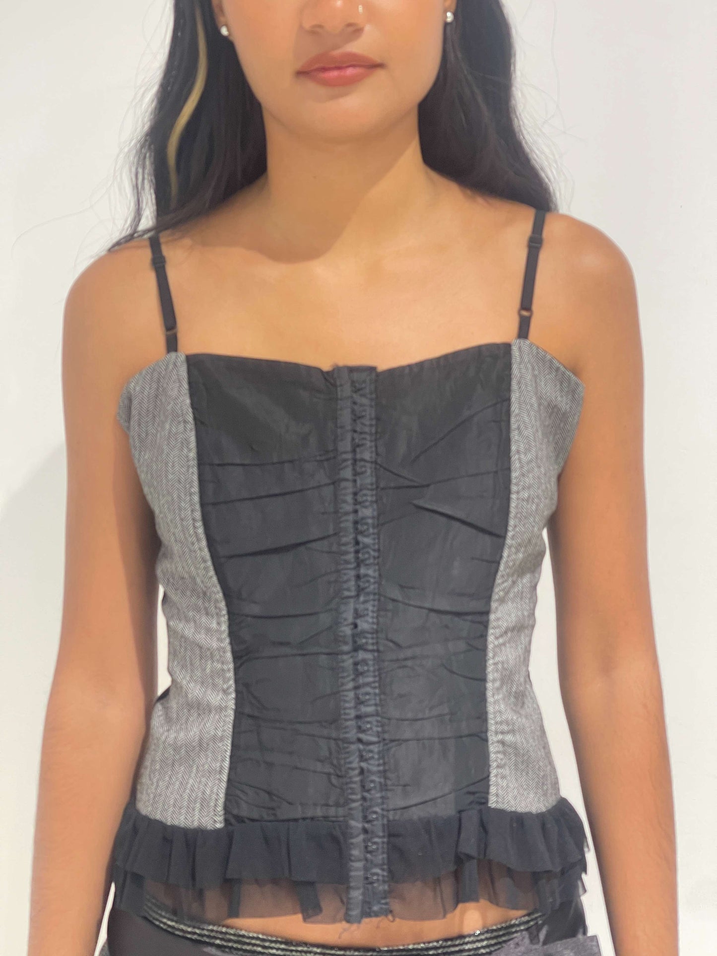 Vintage 00s Corporate Siren Corset Top