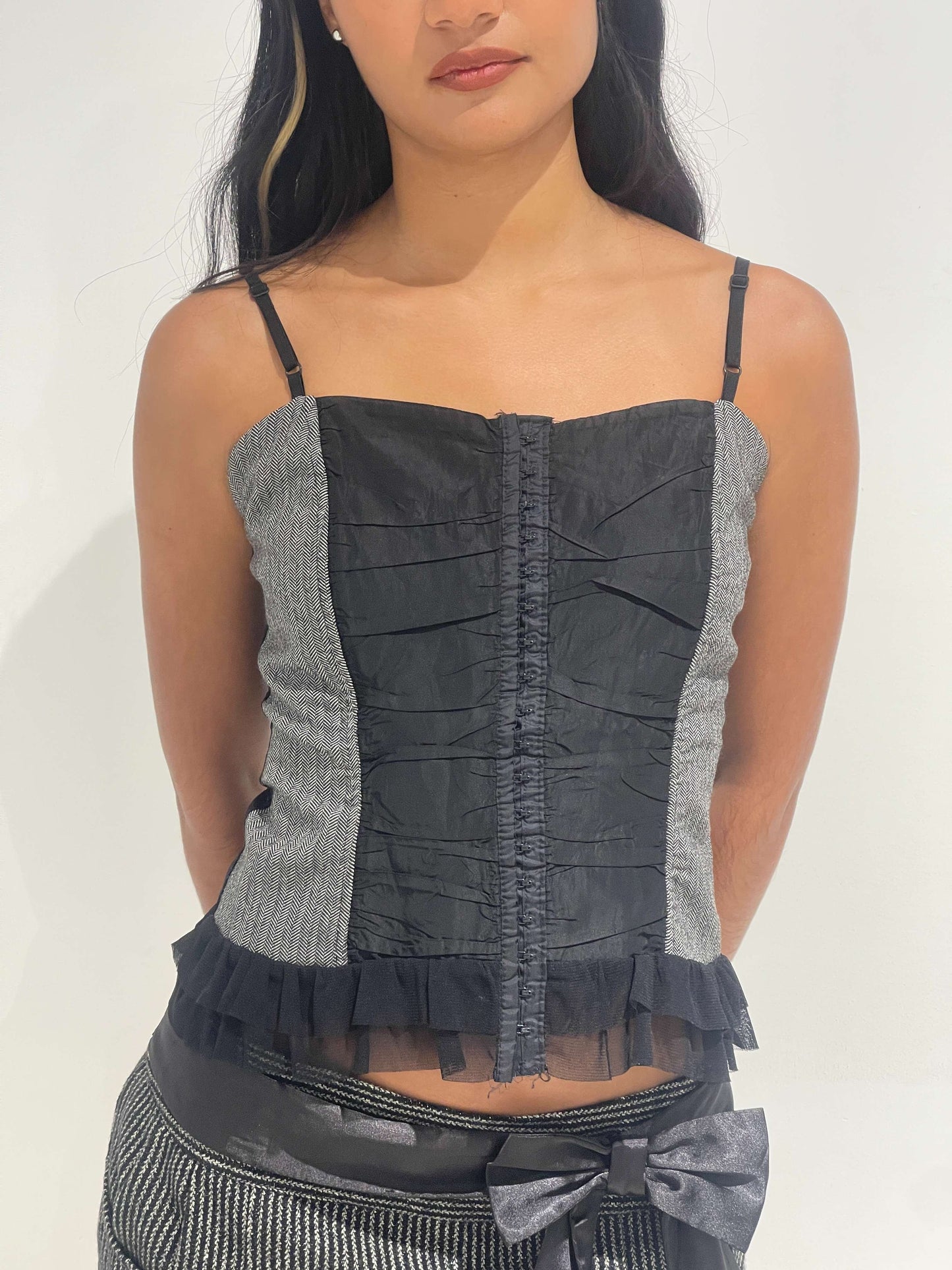 Vintage 00s Corporate Siren Corset Top