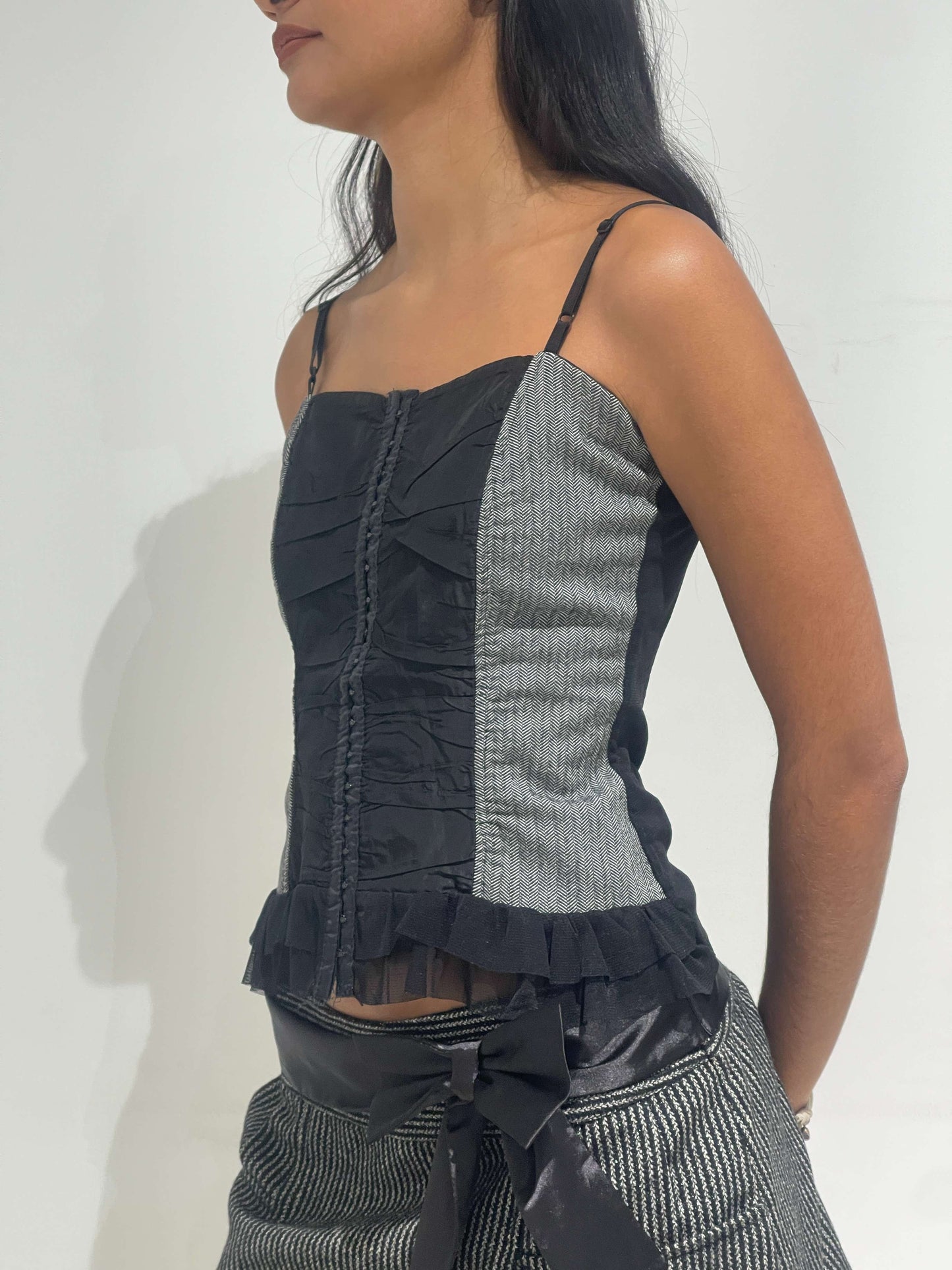 Vintage 00s Corporate Siren Corset Top