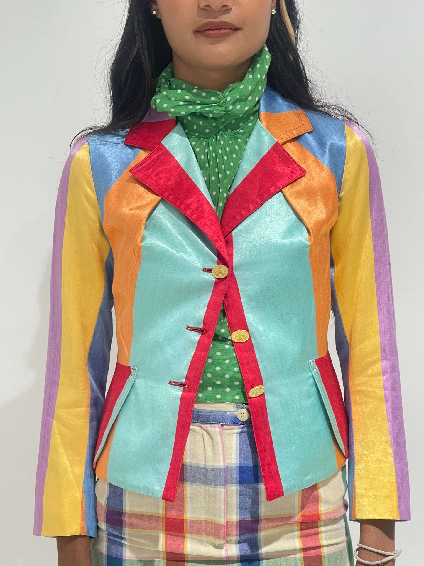 Rare Vivienne Westwood Archive SS 1993 Striped Blazer