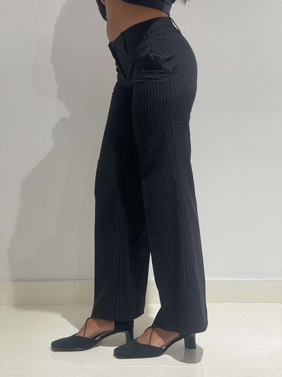 Vintage 00s Corporate Siren Striped Pants