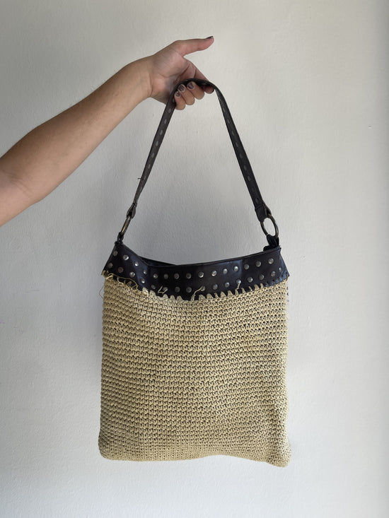 Vintage 00s Boho Knitted Bag