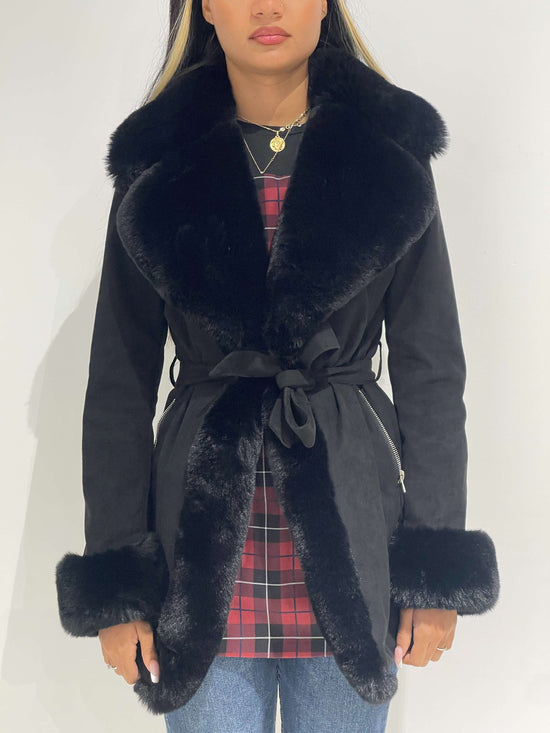 Vintage Y2K Afghan Faux Fur Coat