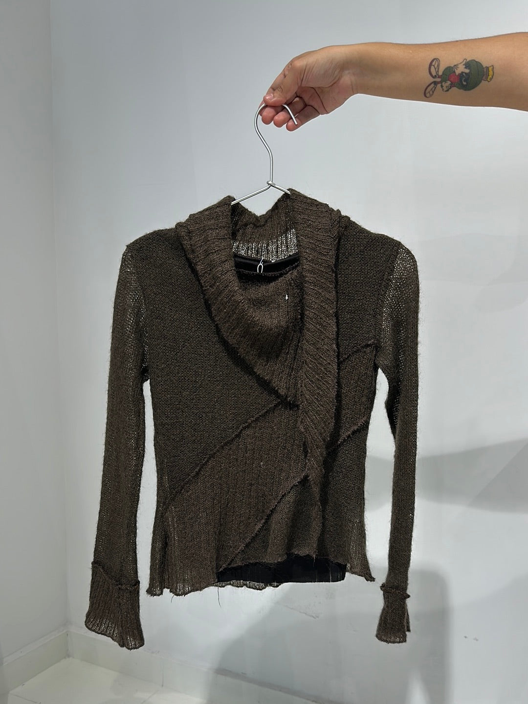 Vintage 00s Asymmetric Knitted Jumper