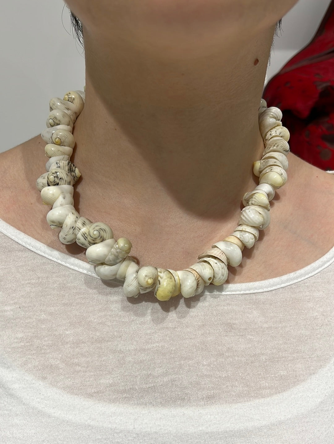 Vintage 00s Gimaguas Style Natural Shells Necklace