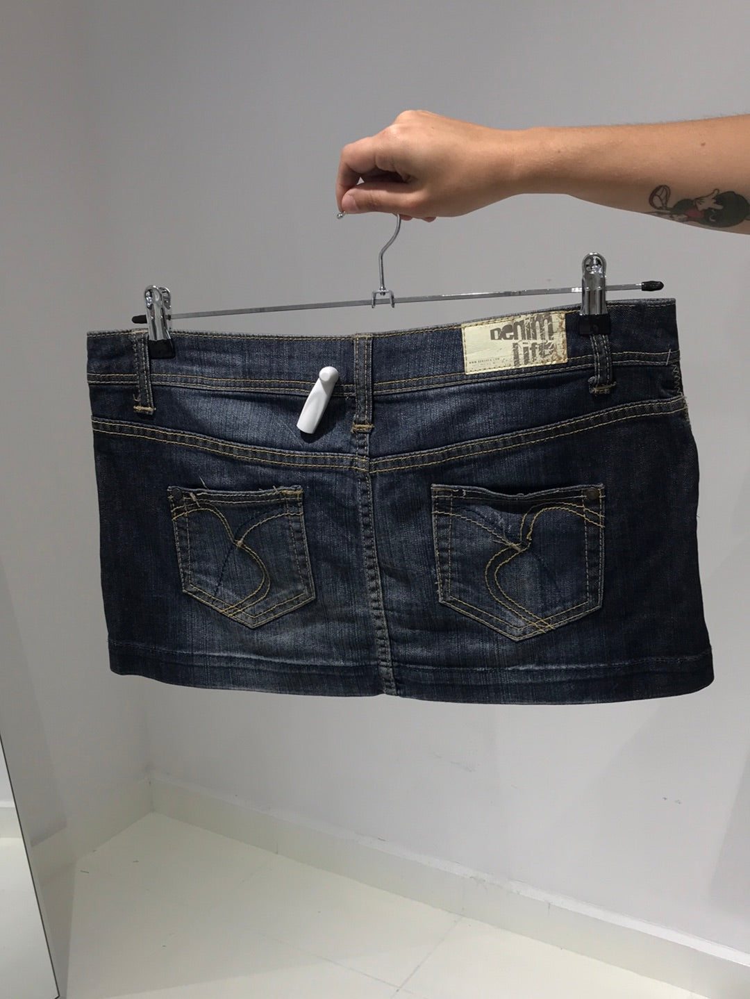 Vintage Y2K Low Rise Denim Mini Skirt