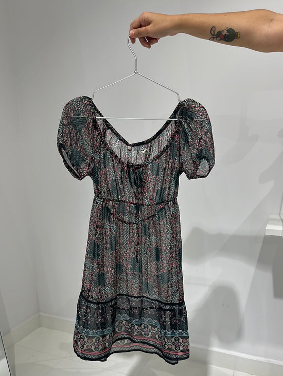 Vintage 00s See-Through Boho Dress