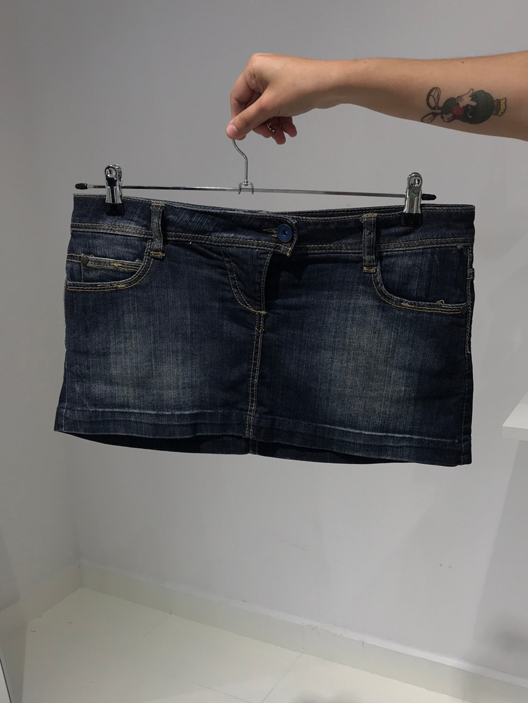 Vintage Y2K Low Rise Denim Mini Skirt