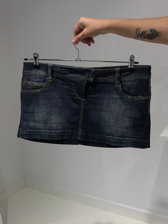 Vintage Y2K Low Rise Denim Mini Skirt