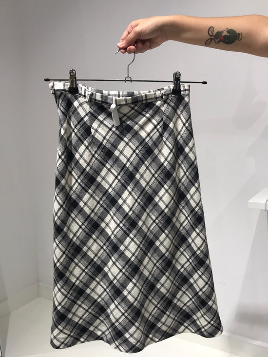 Vintage Late 90s Checkered Punk Skirt