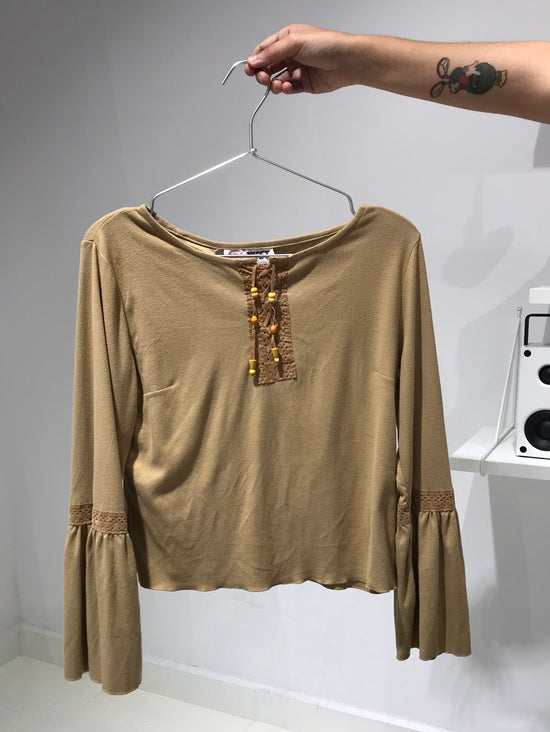 Vintage 00s Boho Braided Top