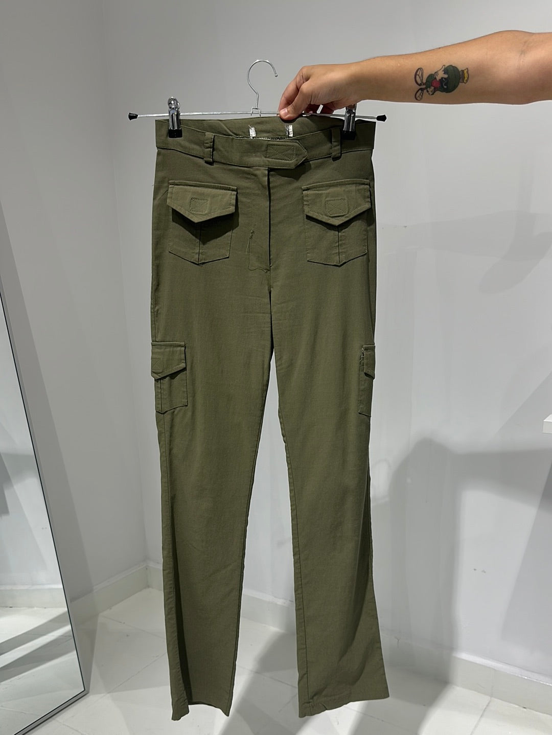 Vintate 90s Elastic Militar Pants