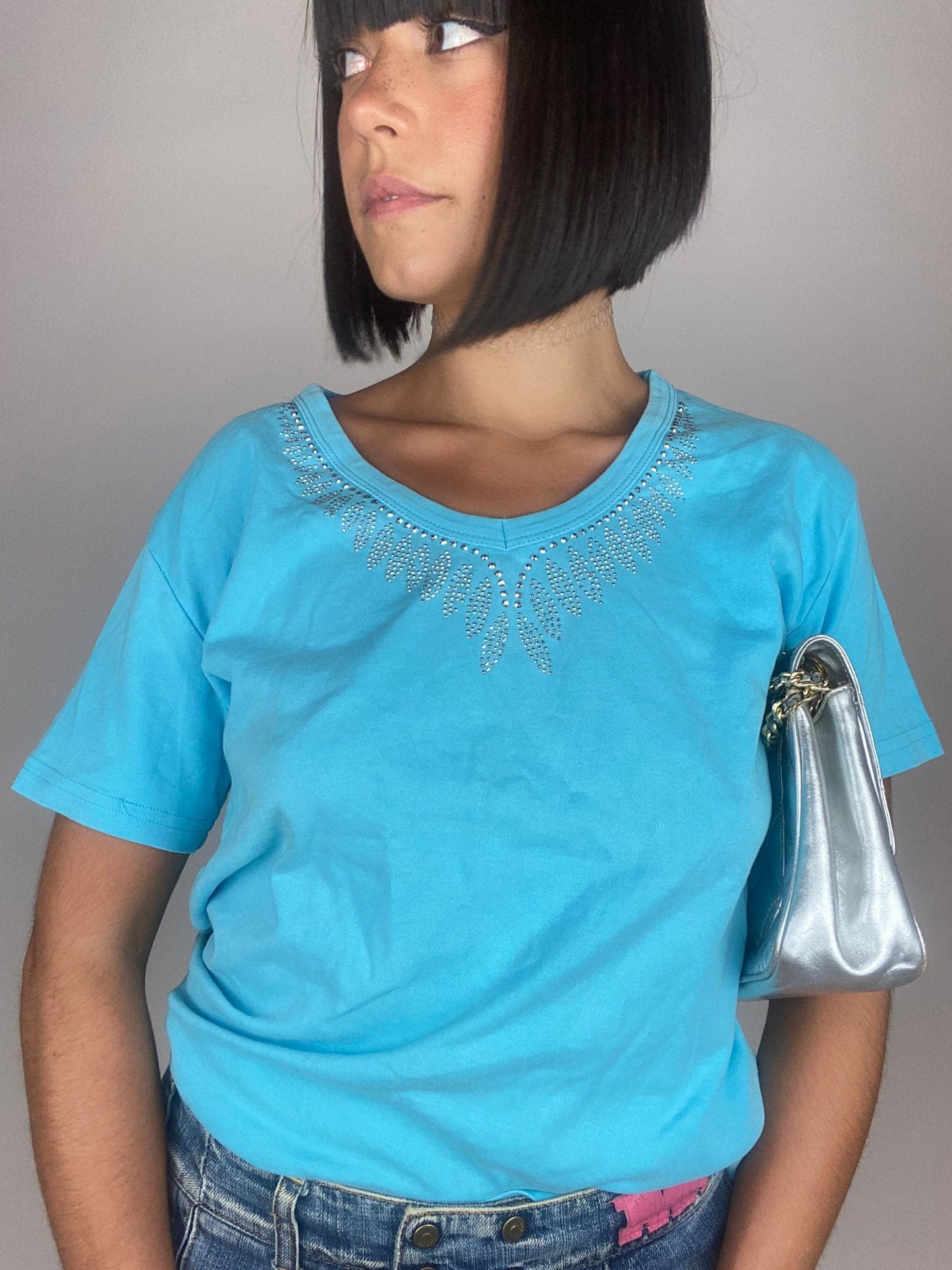 Vintage Y2K D&amp;G Rhinestones Tee