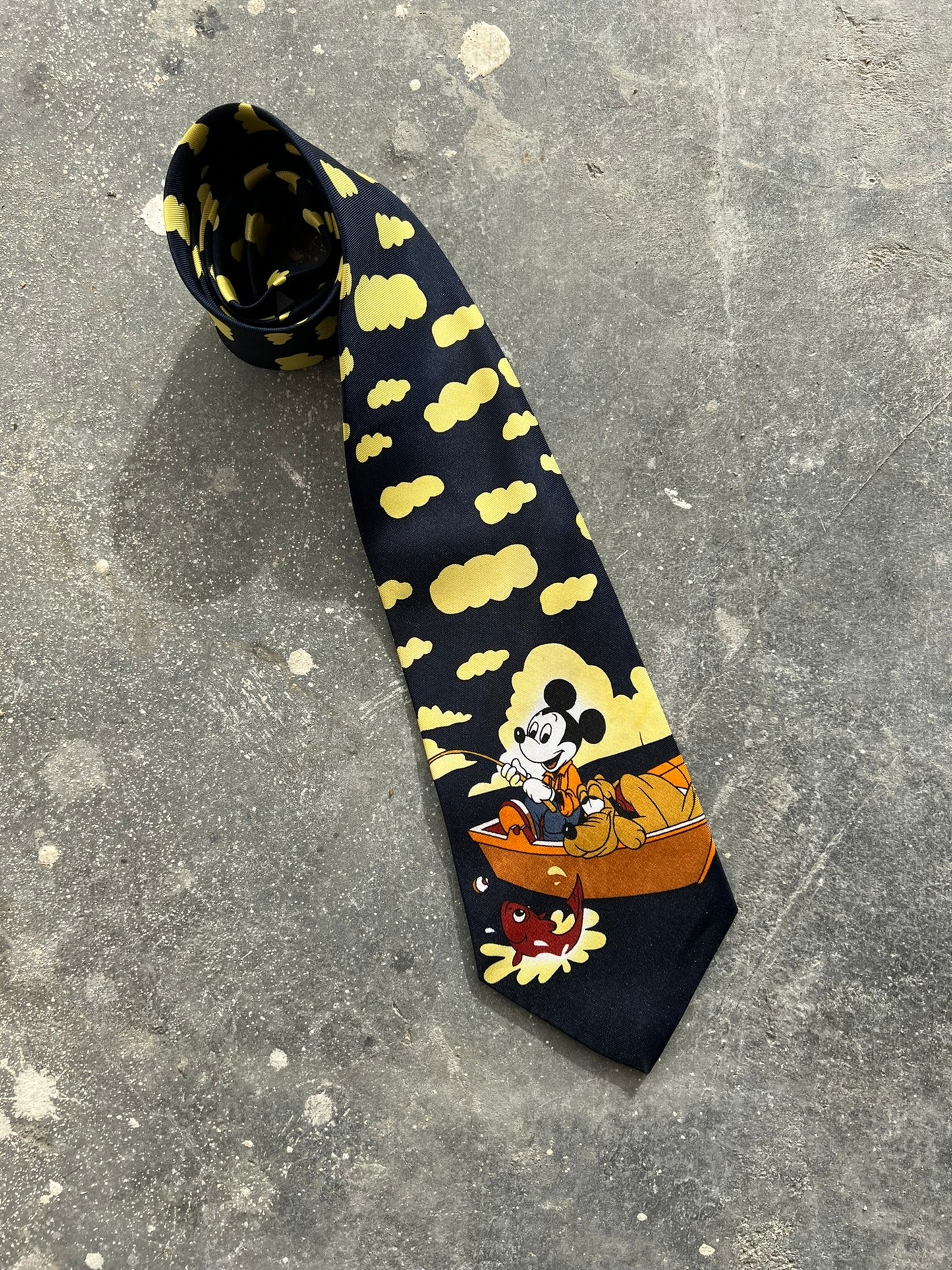 Cargar imagen en el visor de la galería, Vintage 90s Mickey Mouse Eclectic Grandpa Tie
