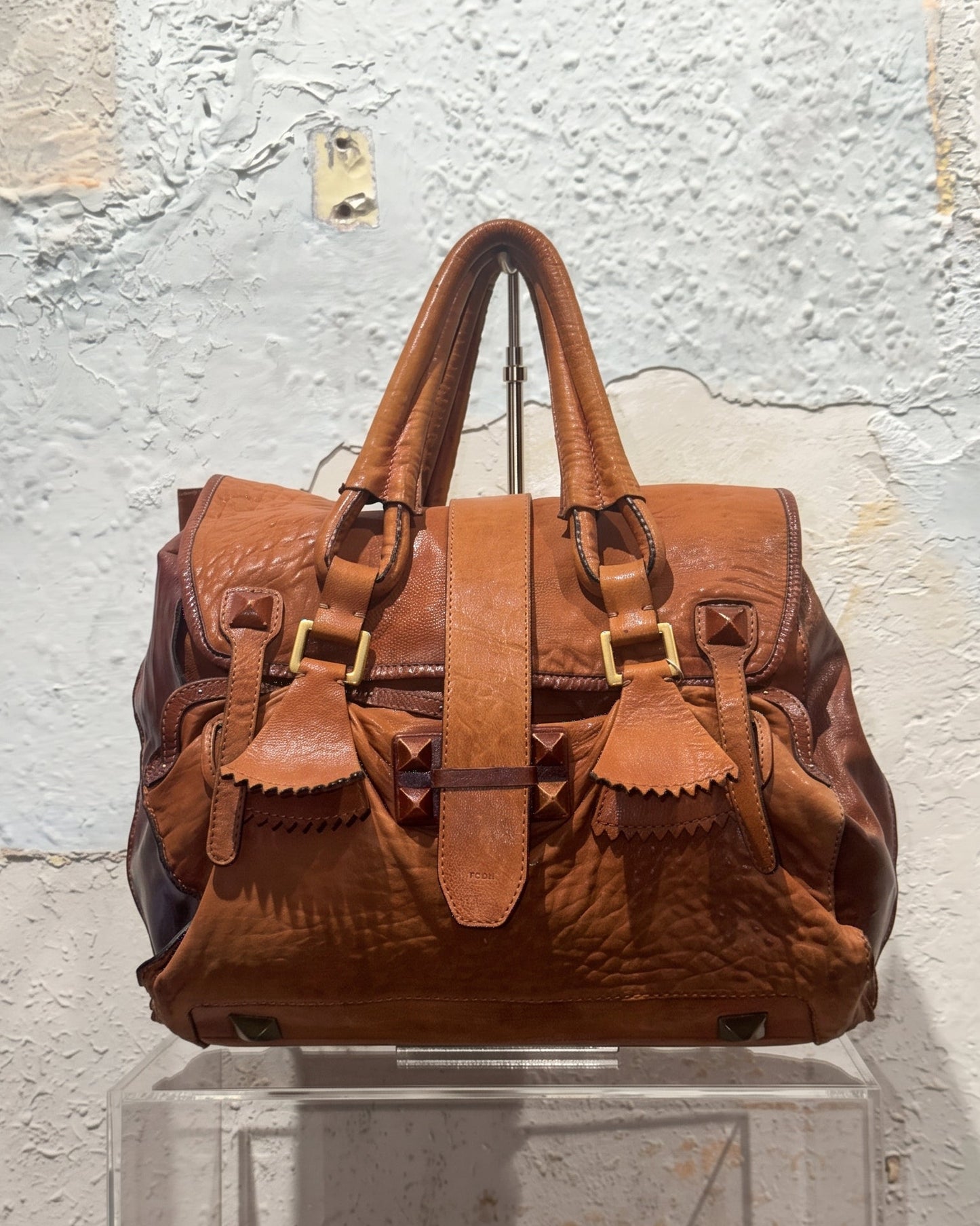 Vintage 00s Chloè By Phoebe Philo Indie Sleaze Maxi Bag With Studds
