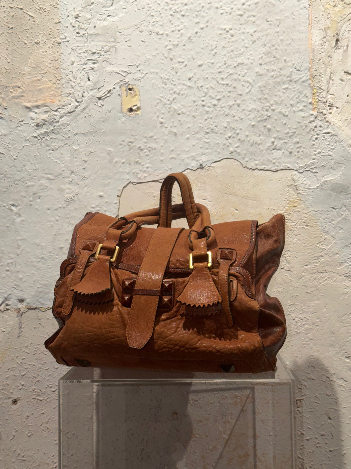 Vintage 00s Chloè By Phoebe Philo Indie Sleaze Maxi Bag With Studds