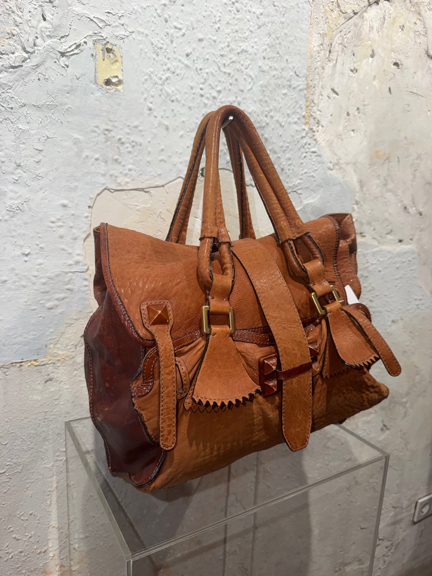 Vintage 00s Chloè By Phoebe Philo Indie Sleaze Maxi Bag With Studds