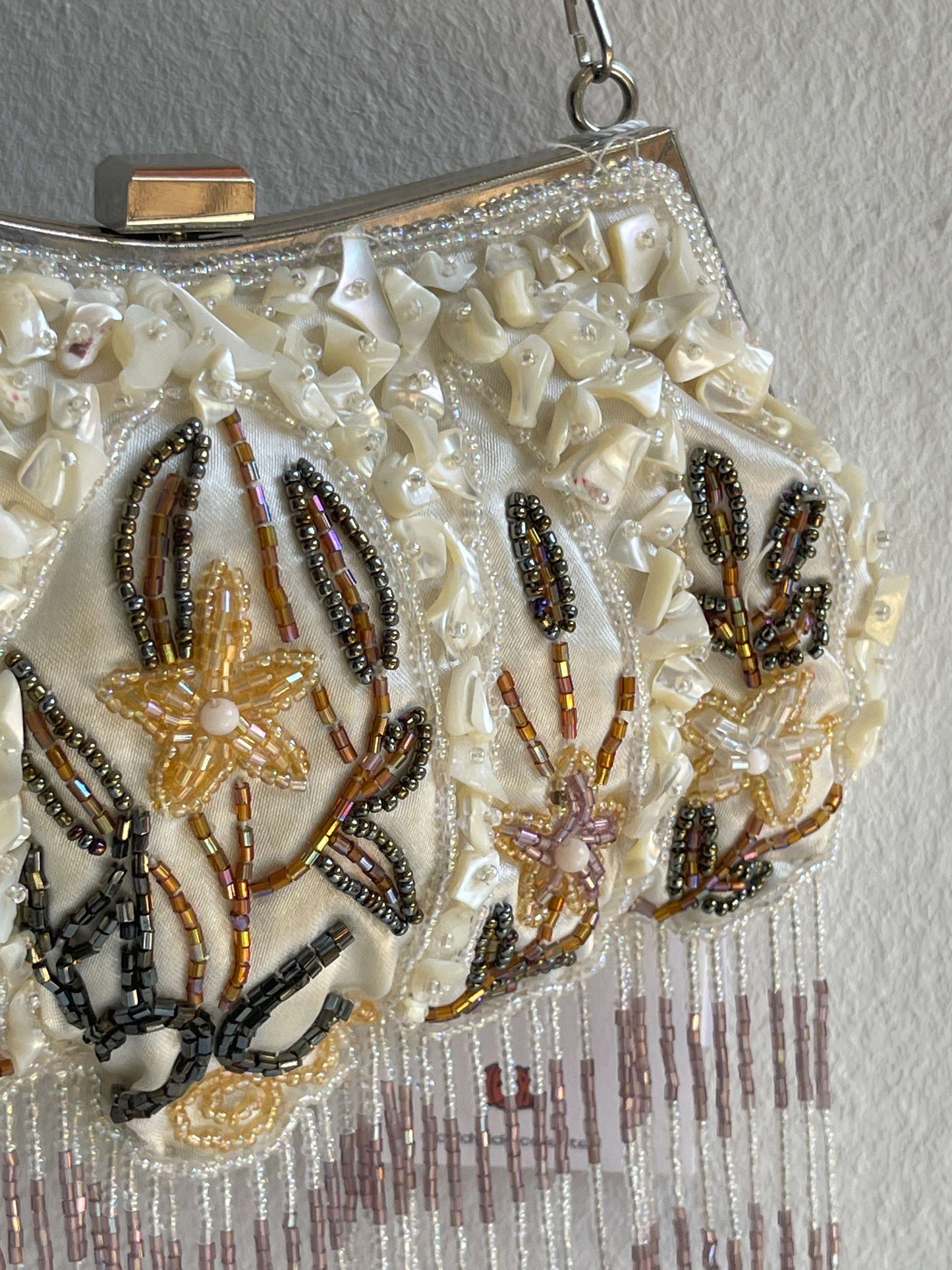 Vintage 90s Beaded Crossbody Mini Bag