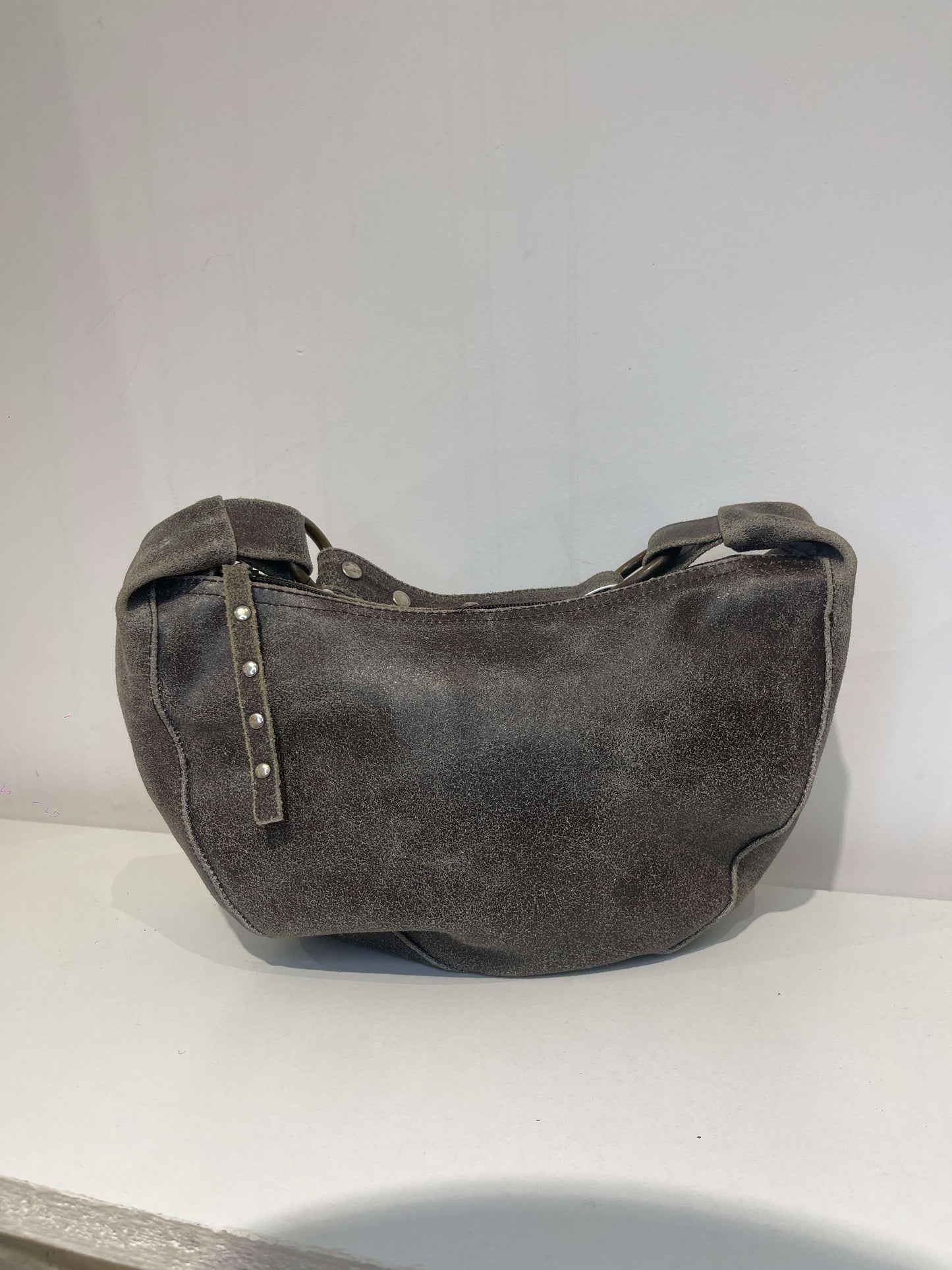 Vintage 00s Worn Effect Leather Mini Bag