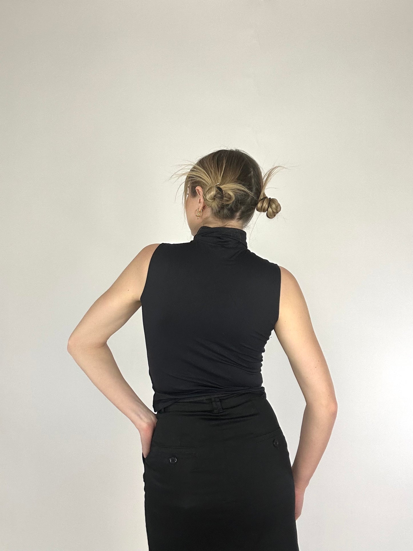 Vintage 90s Turtleneck Lycra Top