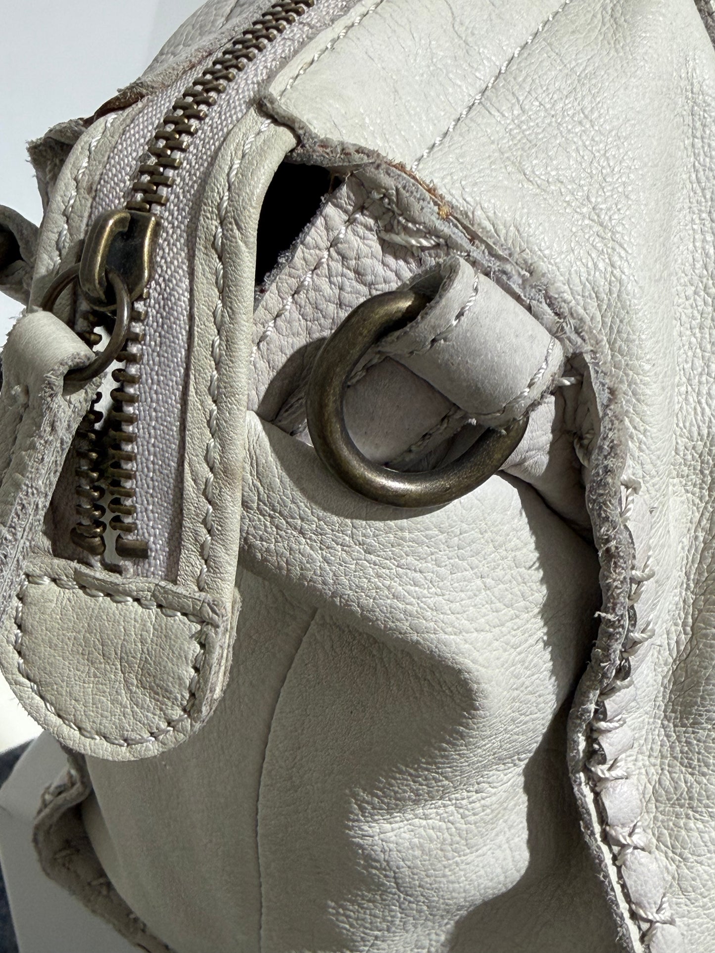 Vintage 00s Margiela Style Japanese Maxi Bag In White