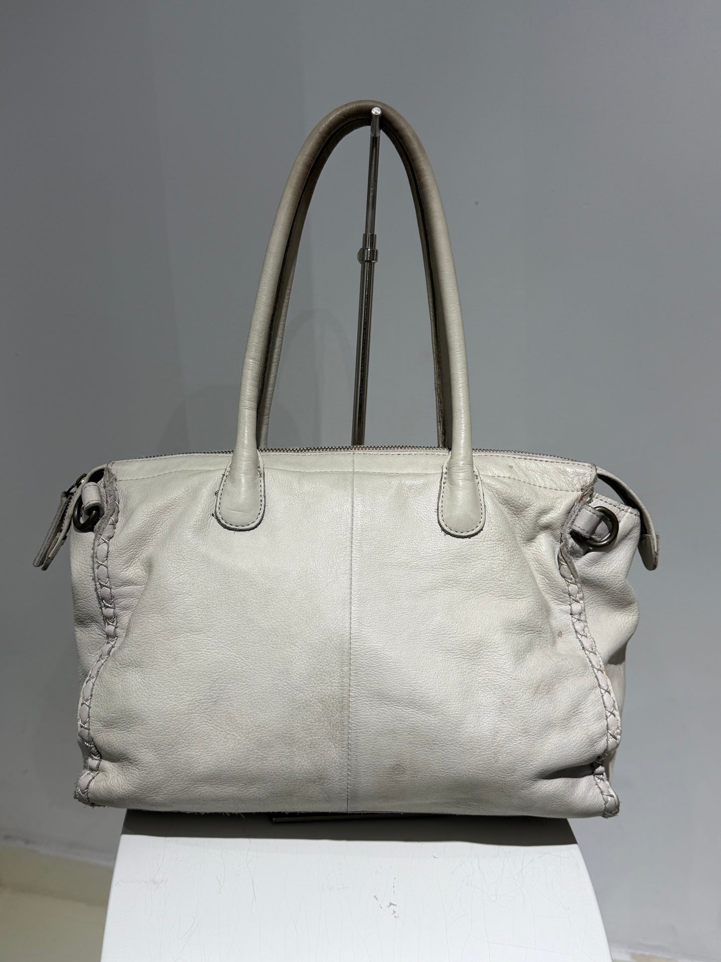 Vintage 00s Margiela Style Japanese Maxi Bag In White