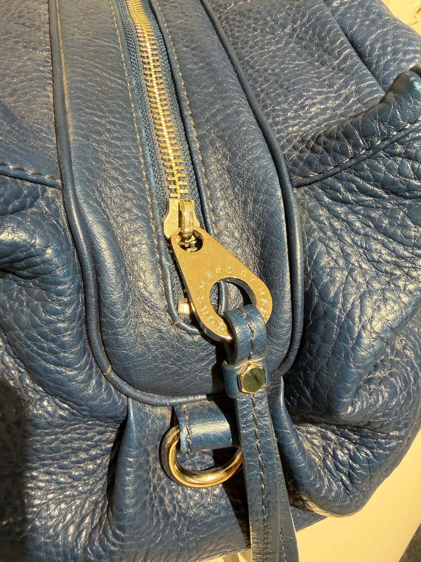 Rare vintage y2k marc jacobs pinterest viral bowling bag in blue