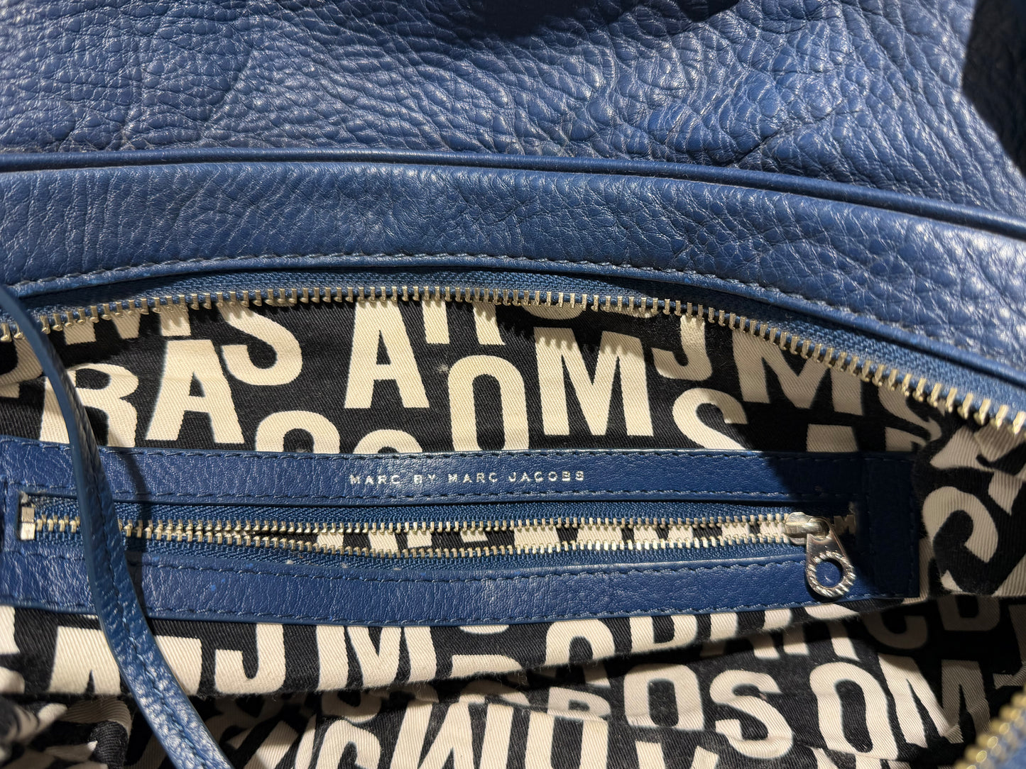 Rare vintage y2k marc jacobs pinterest viral bowling bag in blue