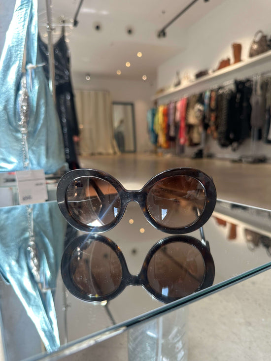 Vintage 00s Swirl Prada Rounded Carey Maxi Glasses