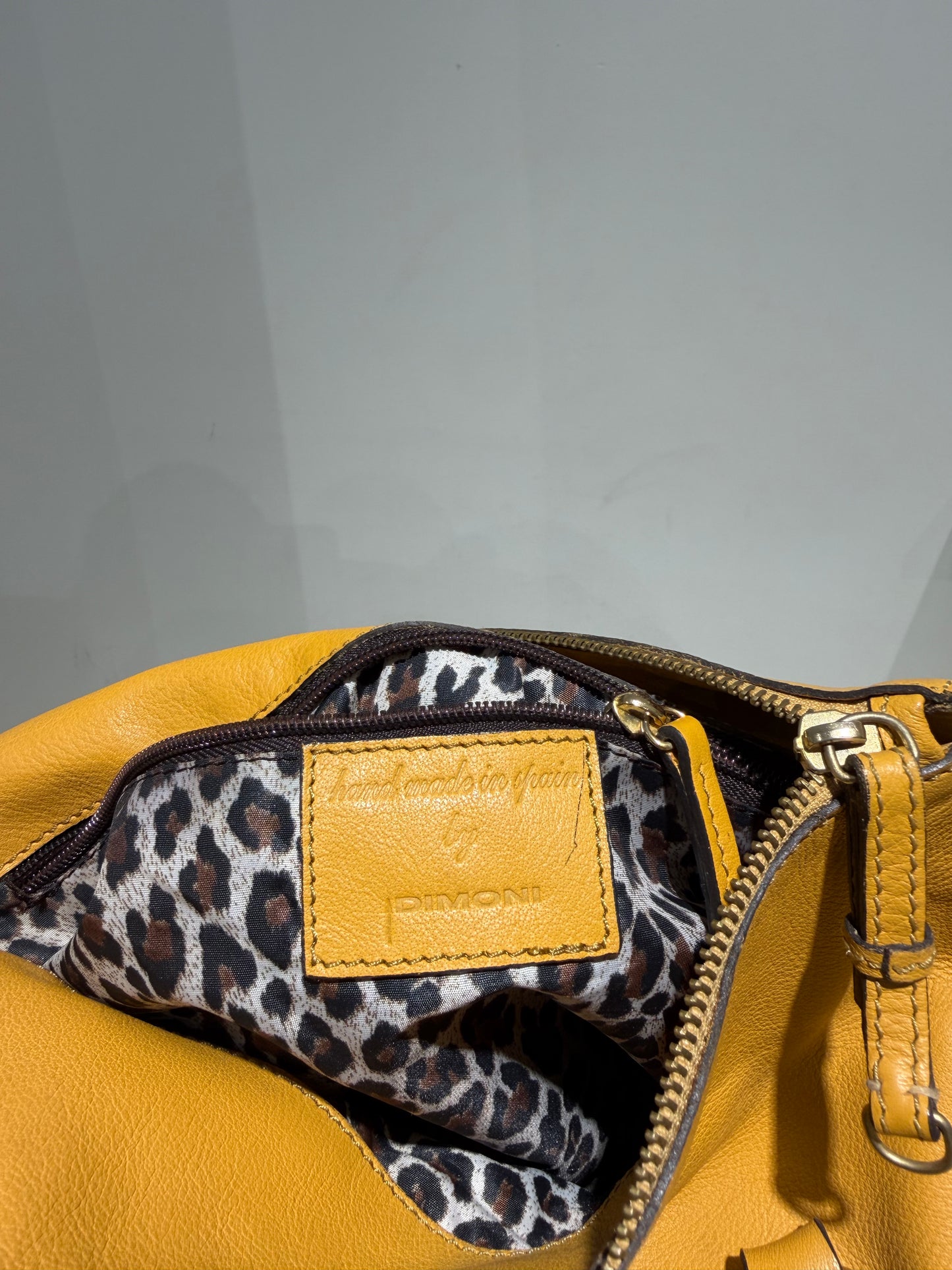 Vintage 00s Miu Miu Vitello Inspired Mustard Leather Bag With Ribbons