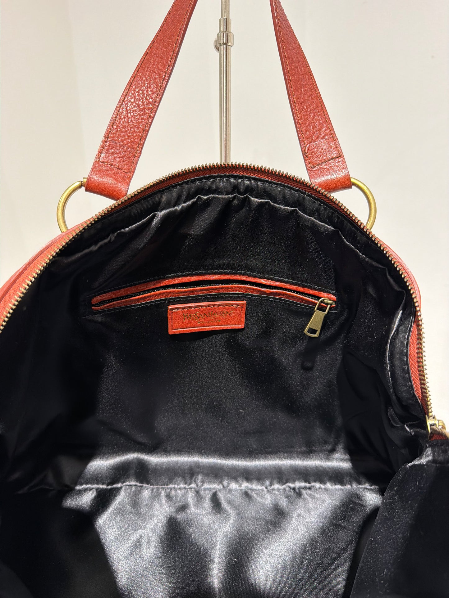Archive Vintage Y2K Yves Saint Lauren Muse Bag In Red As Seen On Ashley Olsen