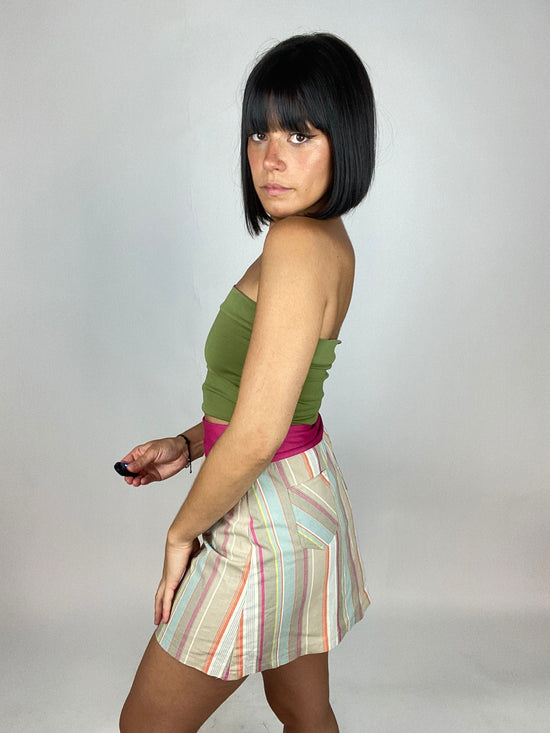 Cargar imagen en el visor de la galería, Mini Falda Vintage Estilo Escandi Años 90

