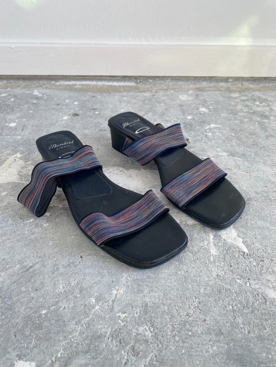 Vintage 90s Elastic Strap Sandals