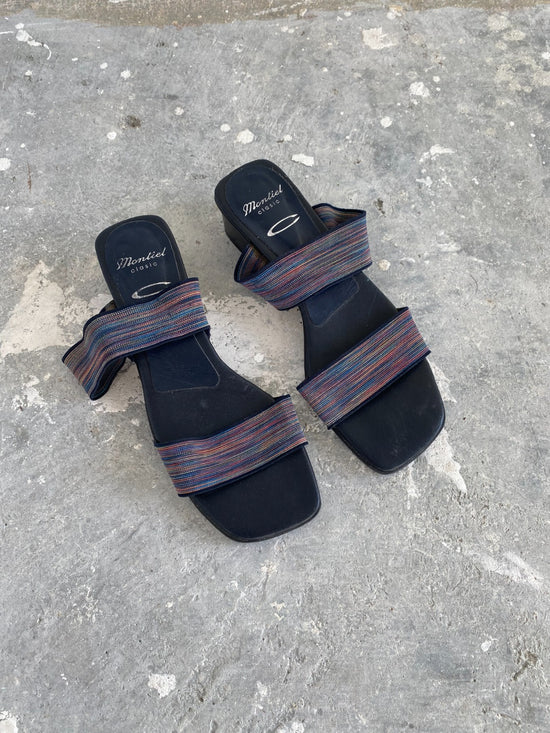 Vintage 90s Elastic Strap Sandals