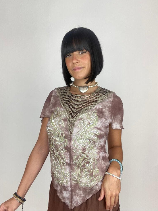 Vintage Y2K Gaultier Style Mesh Top
