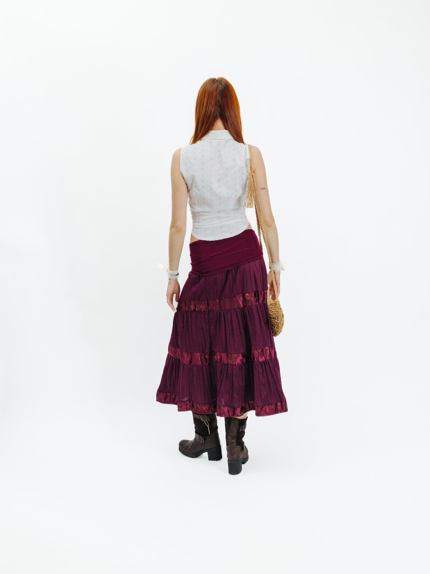 Unique Vintage 00s Whimsigothic Milkmaid Long Skirt