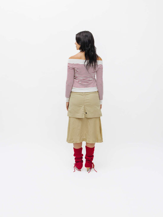 Vintage 00s Archive Japanese Diesel Layered Skirt