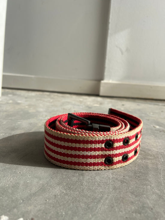 Cargar imagen en el visor de la galería, Vintage 00s Grunge Striped Belt
